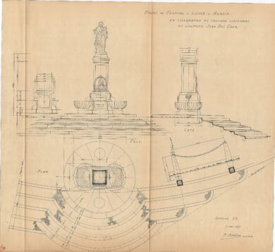 Aperçu - Projet de fontaine en mémoire de Jean Del Cour